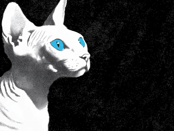 Stylized Hairless Cat Art