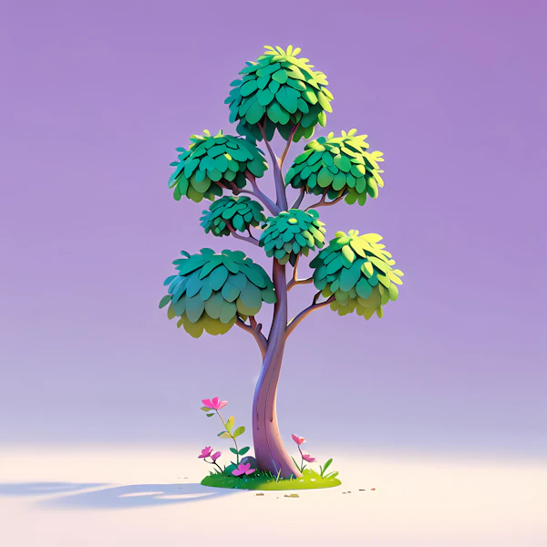 Whimsical Tree Illustration