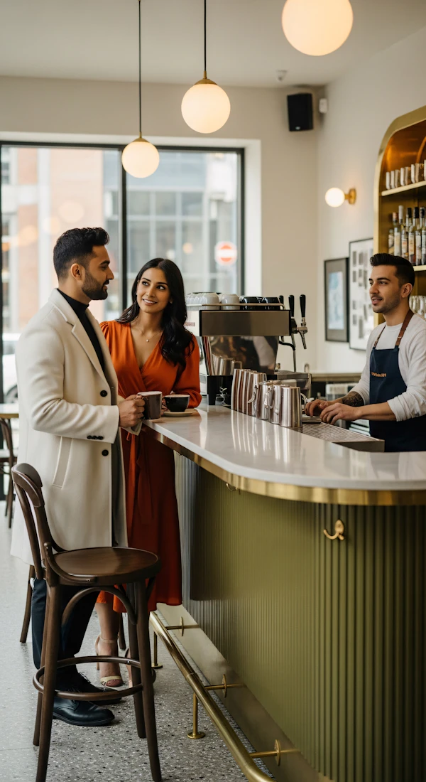 Modern Café Interaction