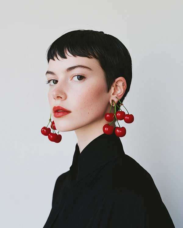 Cherry Earring Portrait