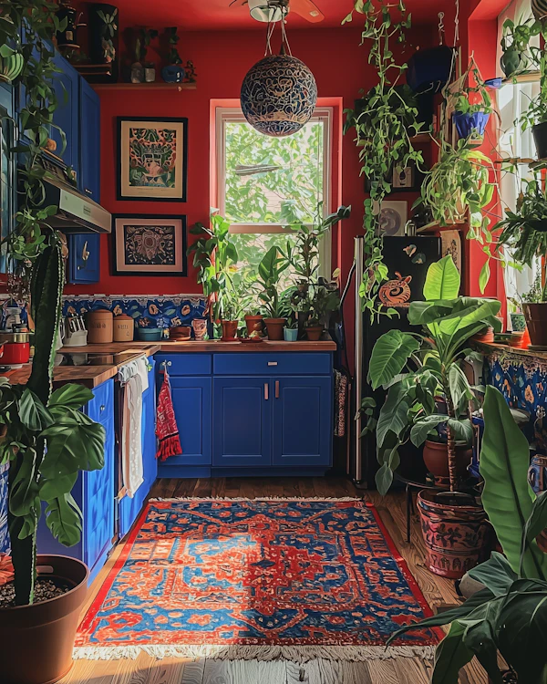 Vibrant Greenery Kitchen