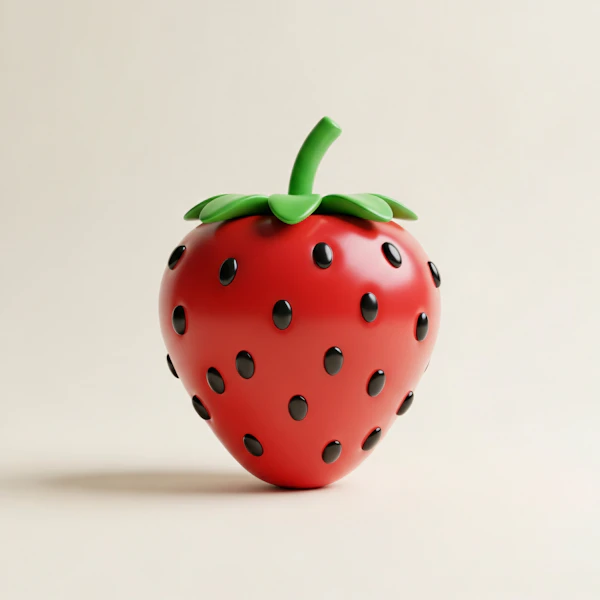 Glossy Strawberry Render