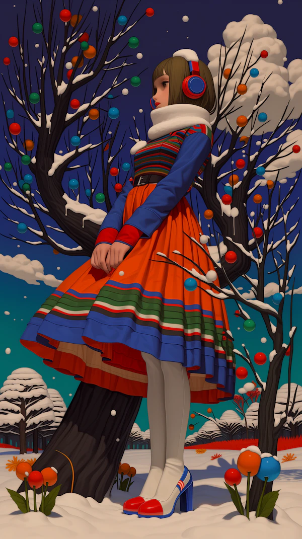 Whimsical Winter Scene
