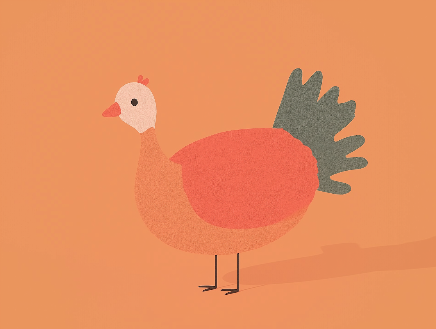 Stylized Turkey Illustration