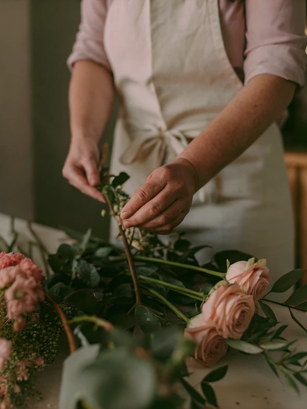 Floral Arrangement Scene