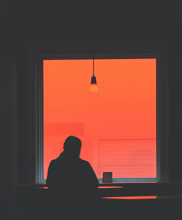 Silhouette in Contemplation