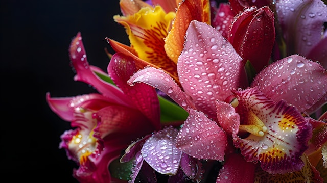 Vibrant Orchid Bouquet