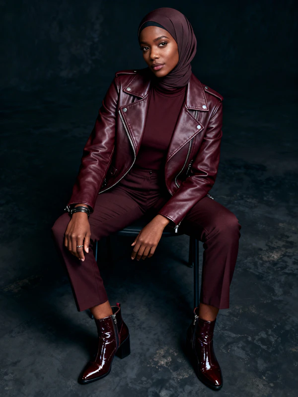 Confident Burgundy Style