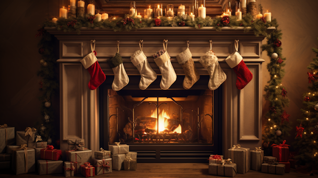 Classic Christmas Hearth