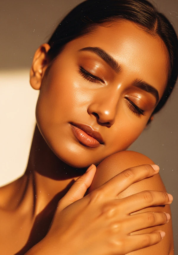 Serene Portrait Close-Up