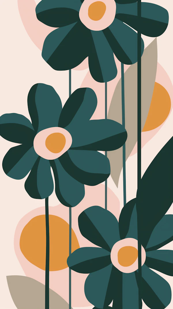 Abstract Flower Art