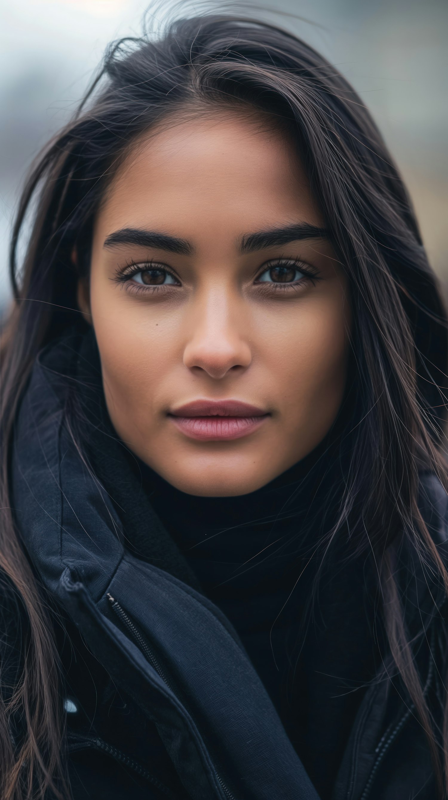 Close-up Portrait of a Young Woman