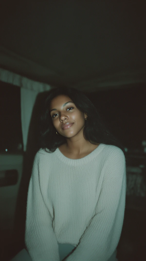 Serene Woman Indoors