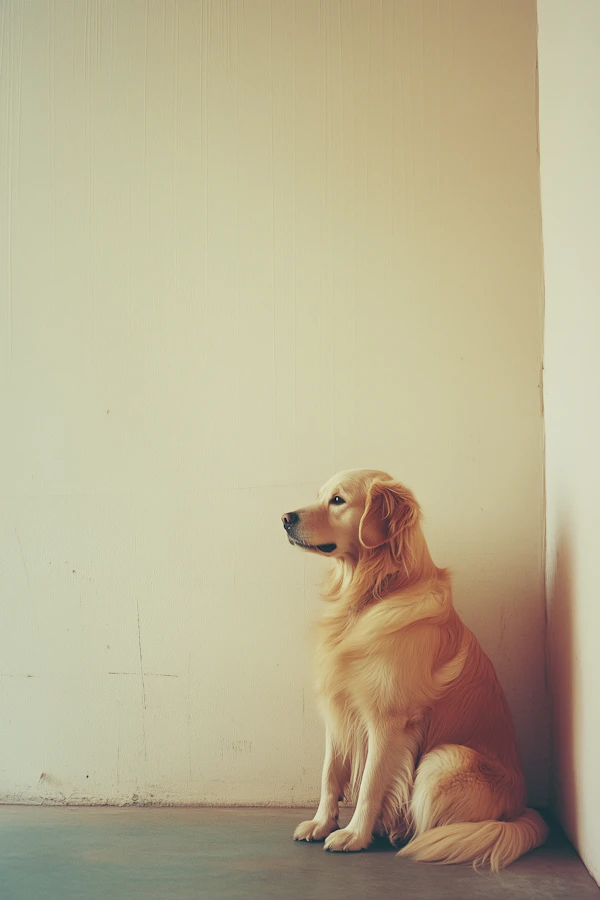 Golden Retriever in Contemplation