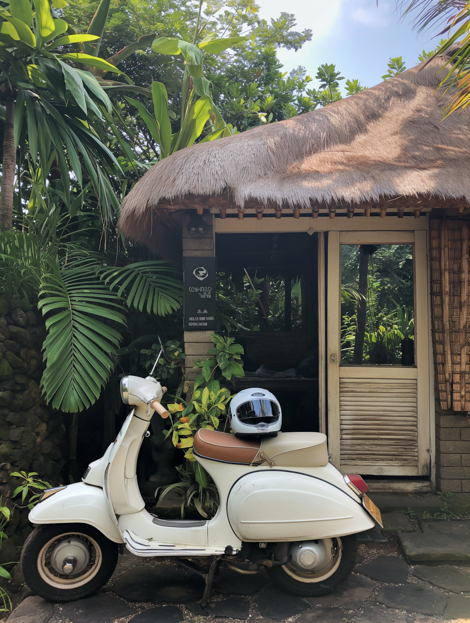 Tropical Scooter Scene