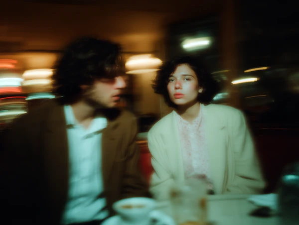 Café Conversation Scene
