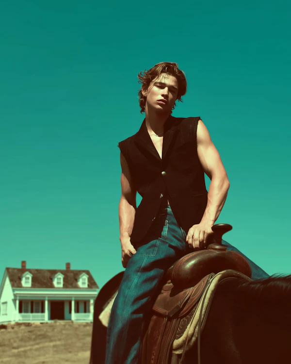 Rider in Rural Setting
