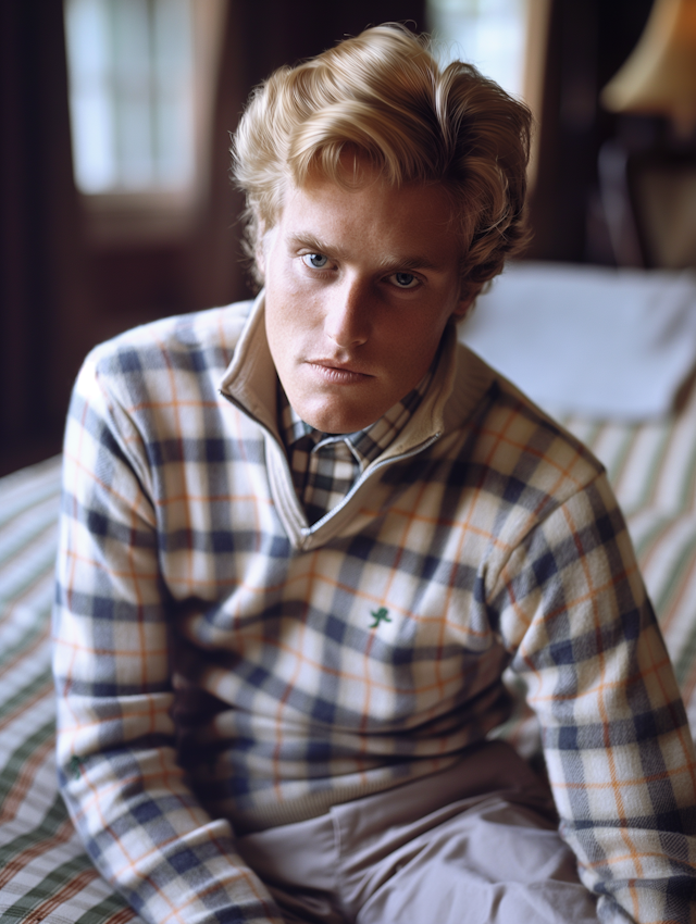 Contemplative Young Man Indoors