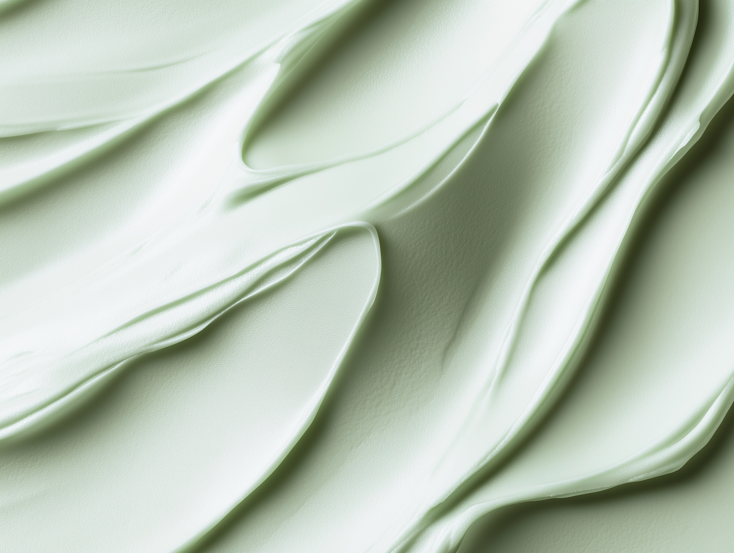 Pastel Green Cream Swirls