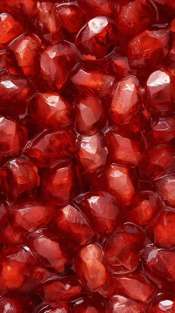 Red Gemstone Close-Up