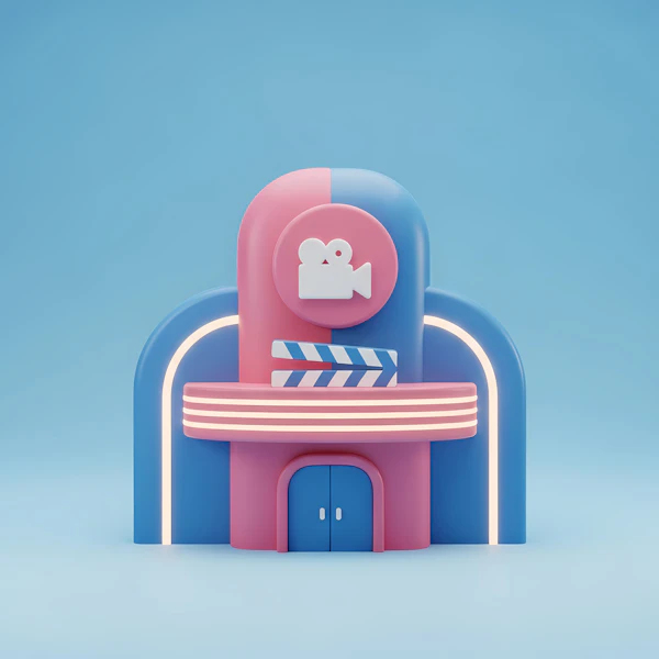 Retro Cinema Building