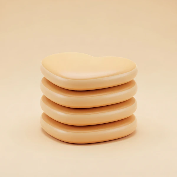 Stacked Heart Shapes