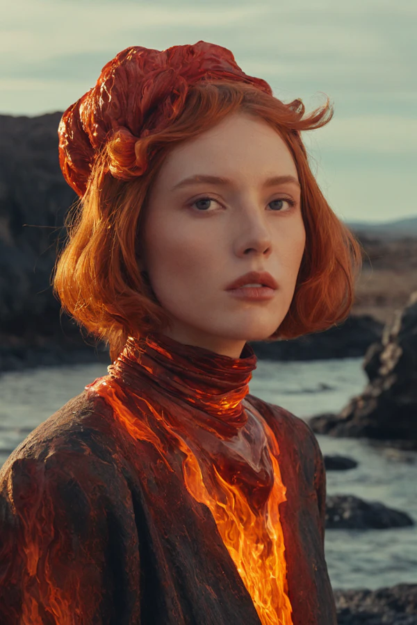 Molten Lava Fashion Scene