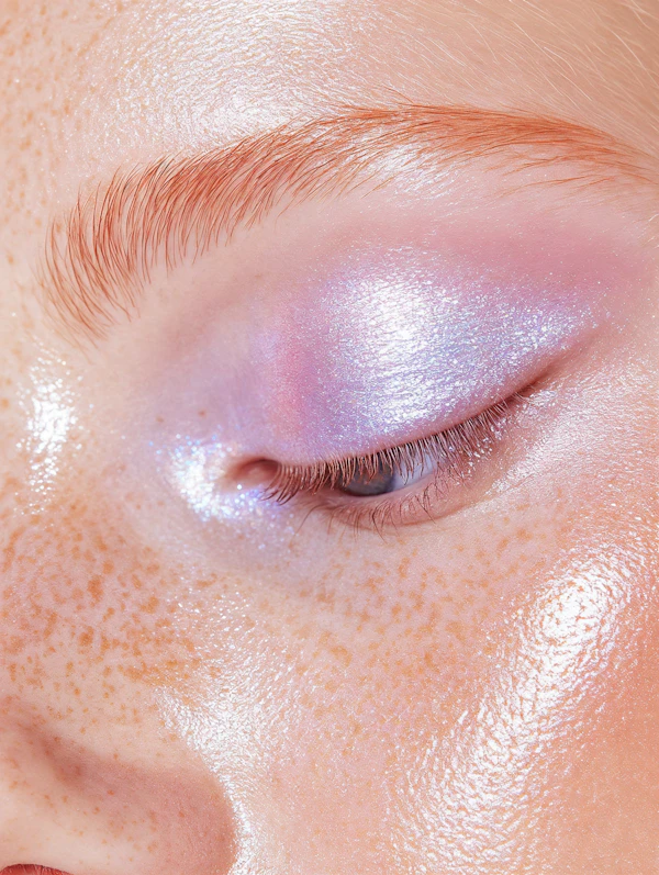 Freckled Eye Close-Up