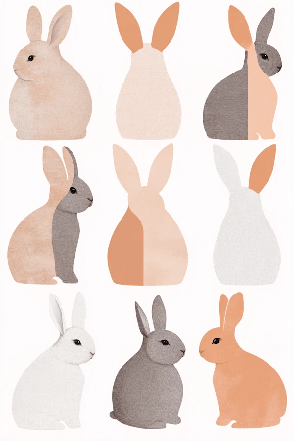 Stylized Rabbit Illustrations