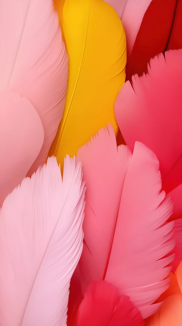 Colorful Feather Close-Up