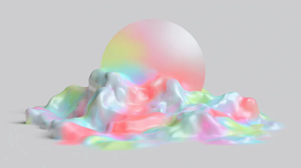 Surreal Pastel Landscape