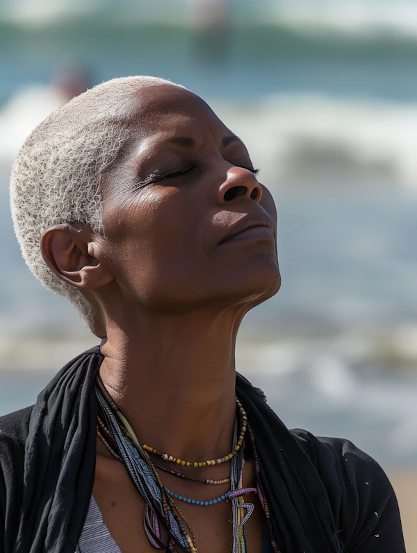 Tranquil Beachside Portrait
