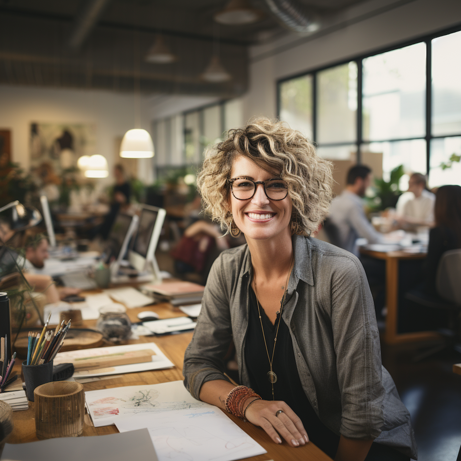 Joyful Creative in Collaborative Workspace