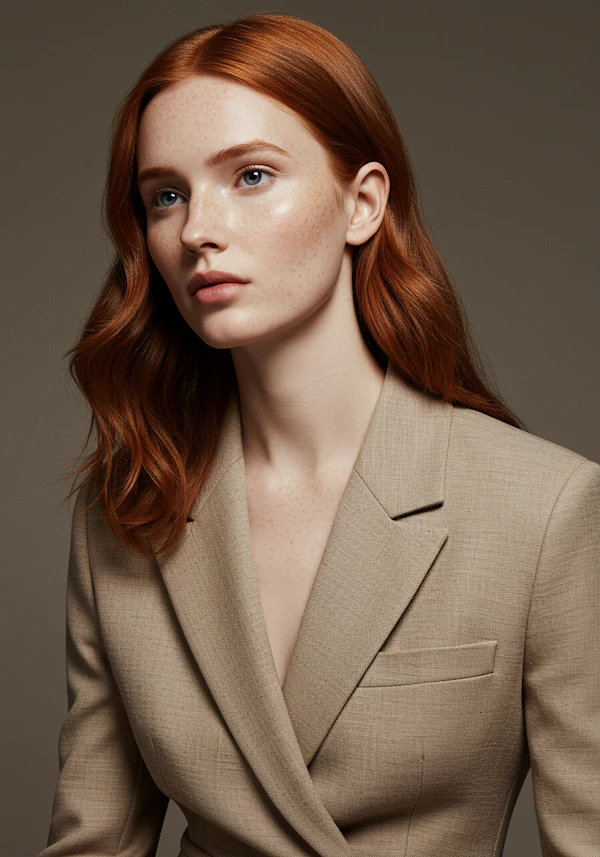 Elegant Redhead Portrait