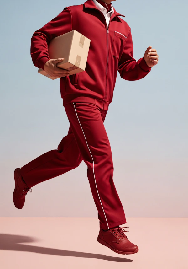 Dynamic Red Tracksuit