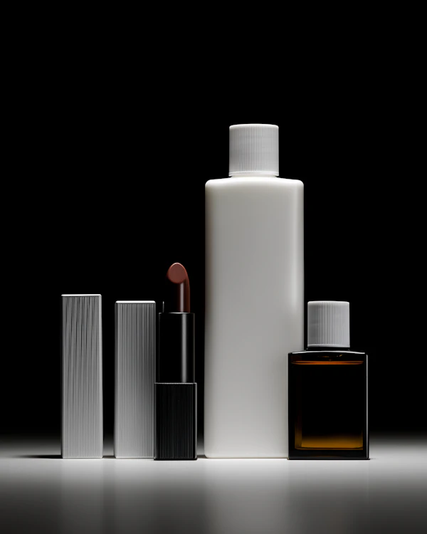 Minimalist Cosmetics Display
