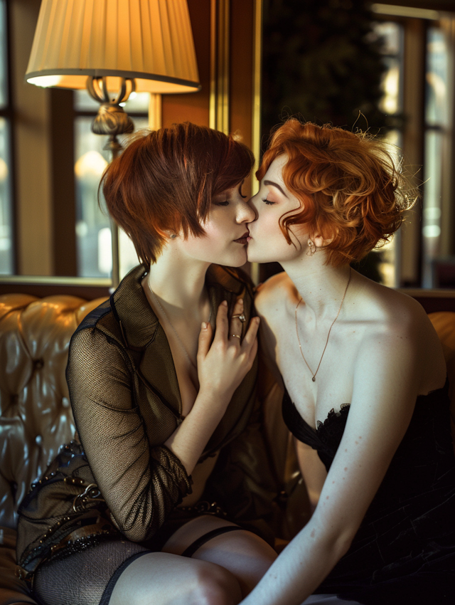 Intimate Moment Between Two Women