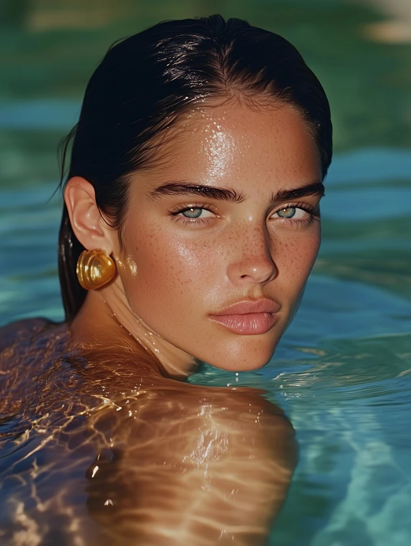 Woman in Turquoise Water
