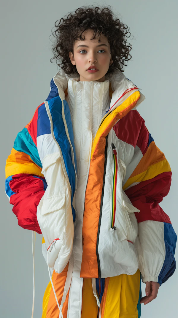 Colorful Winter Fashion Portrait