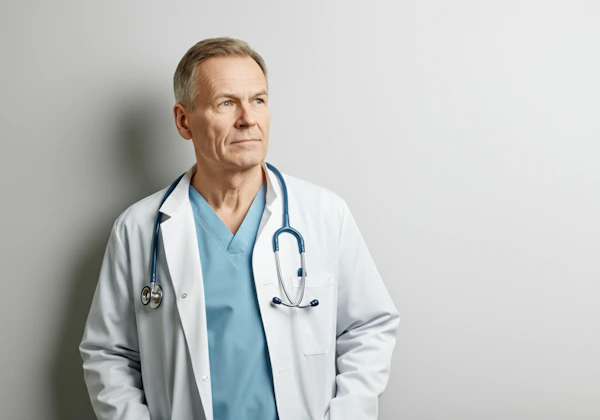 Thoughtful Doctor Portrait