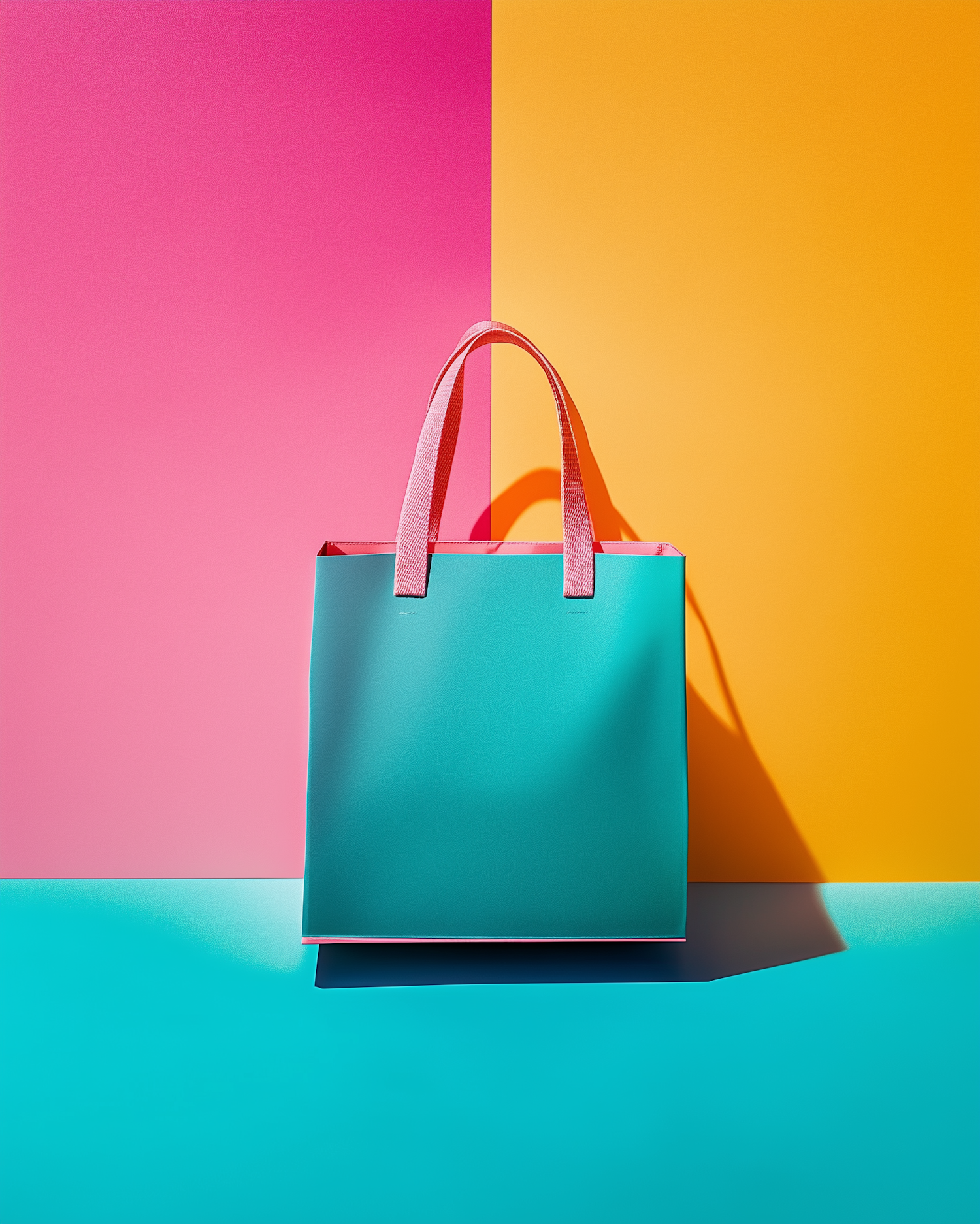 Colorful Shopping Bag Composition