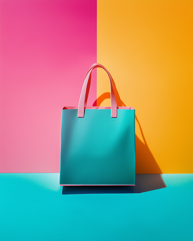 Colorful Shopping Bag Composition