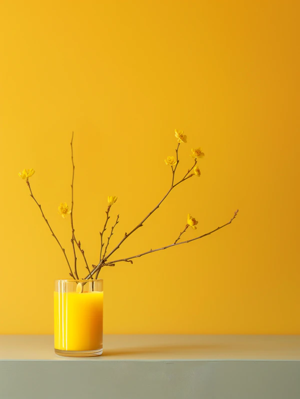 Serenity in Monochrome Yellow