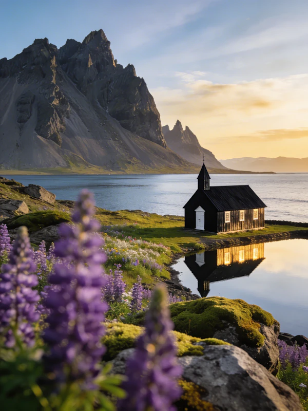 Serene Church Landscape
