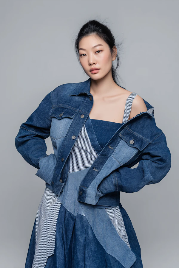 Stylish Denim Portrait