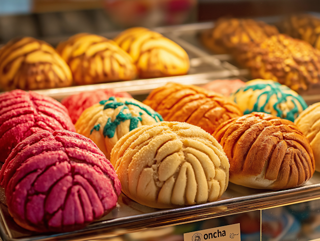 Mexican Sweet Breads Display