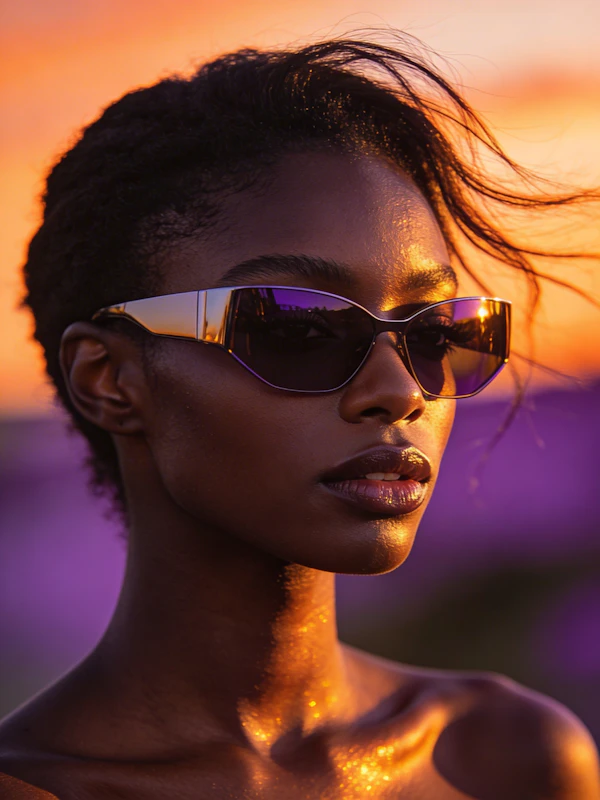 Radiant Sunset Portrait