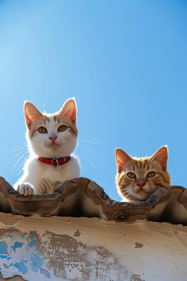 Majestic Rooftop Cats