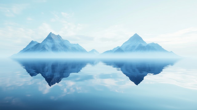 Serene Mountain Reflection