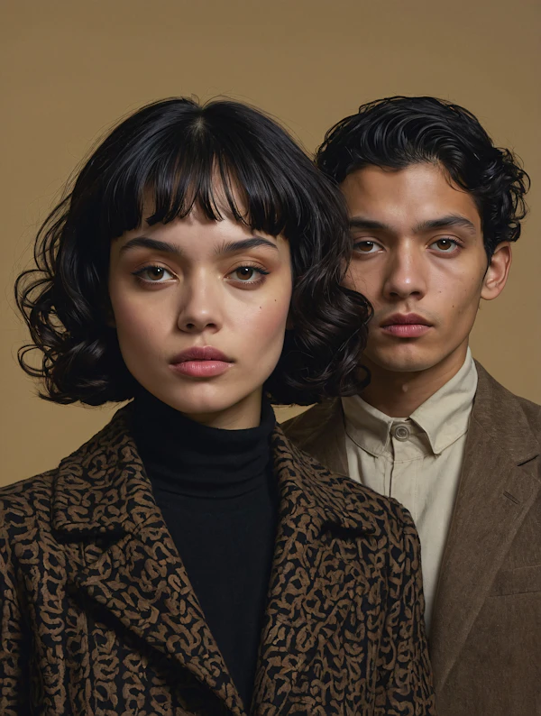 Elegant Portrait of a Woman and Man